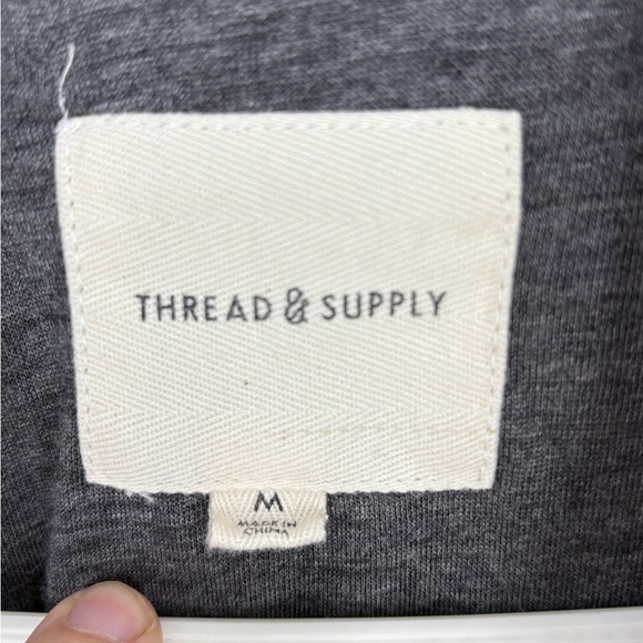 Thread and Supply Black Plaid Button-Up Jacket- Lined - Picture 2 of 7